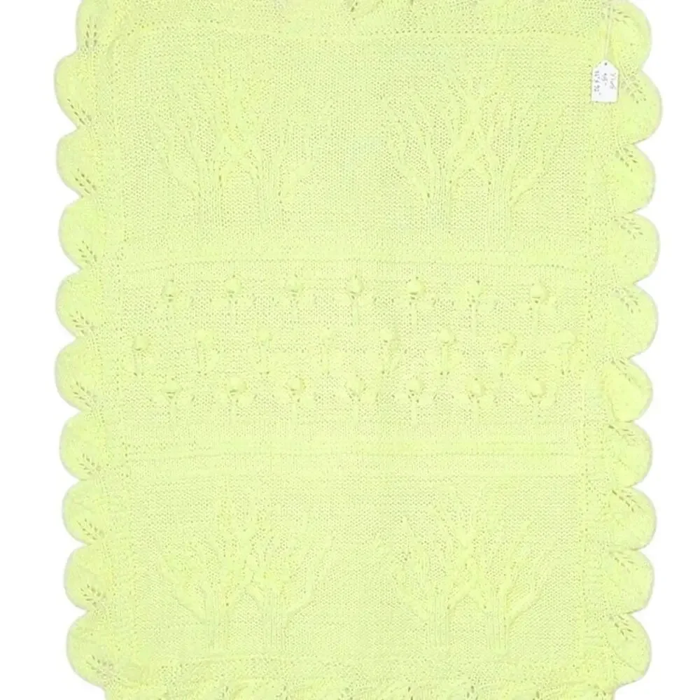 Knitted Baby Receiving Blanket, Handmade 25